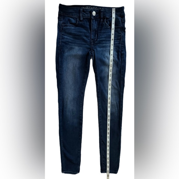 American Eagle super super stretch jegging -dark blue - size 2 Regular - Picture 4 of 9